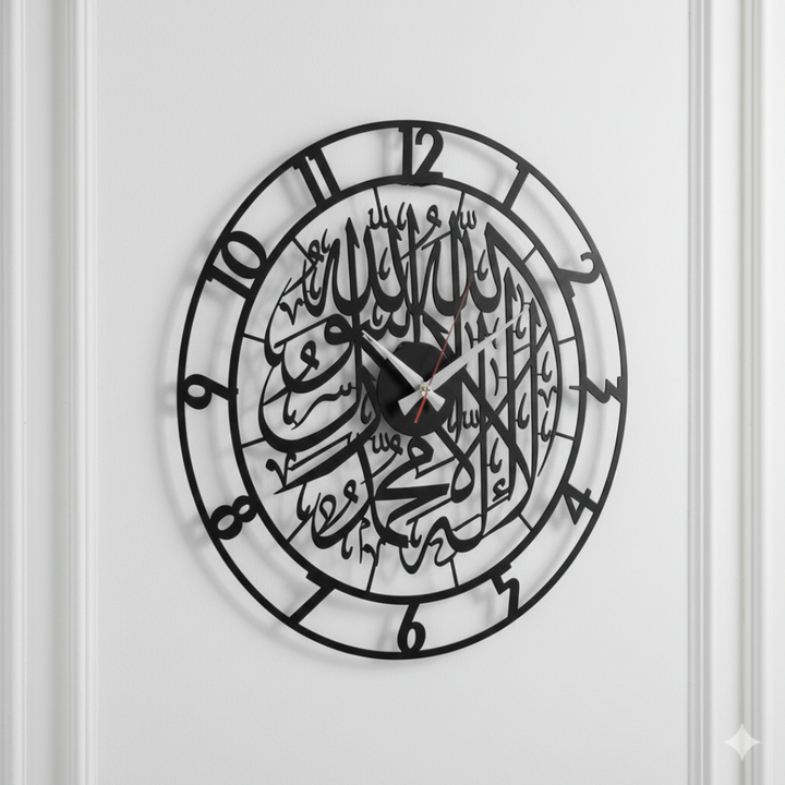 First Kalima | Metal Wall Clock