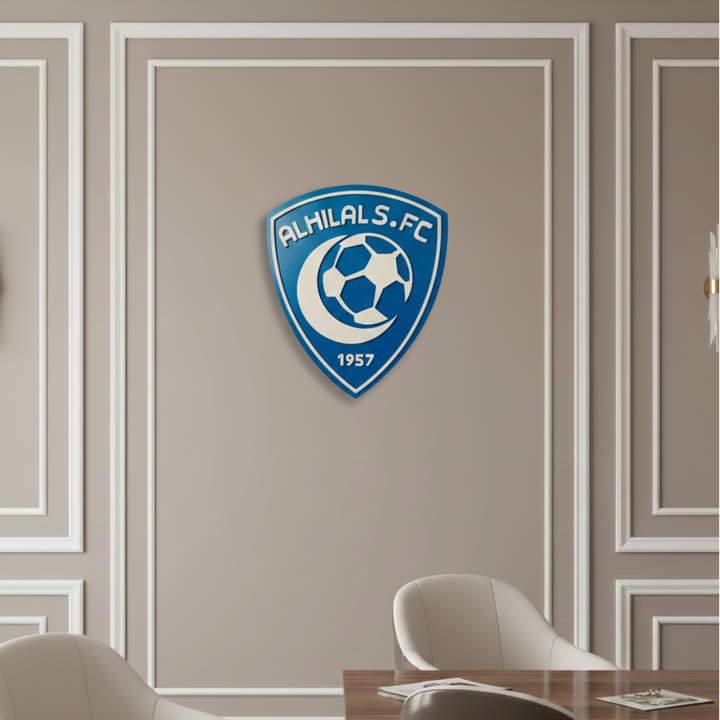 Al-hilal Fc Inspired wooden Wall Art